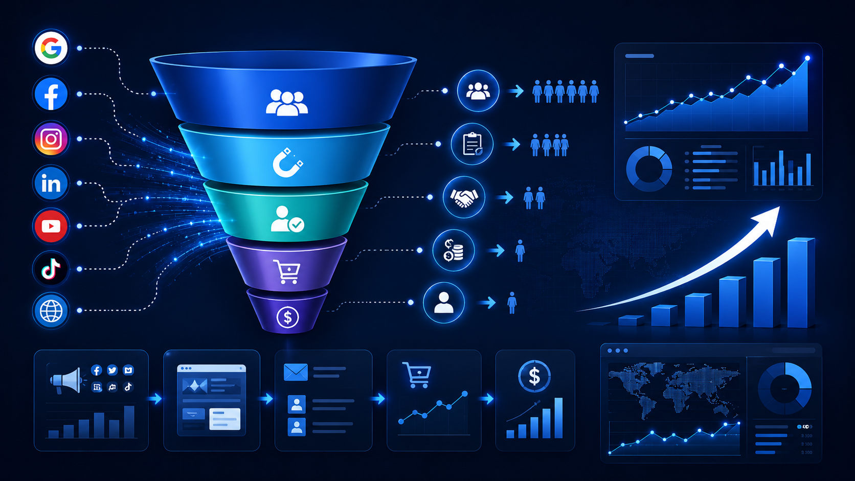 Digital Marketing Nepal lead generation funnel